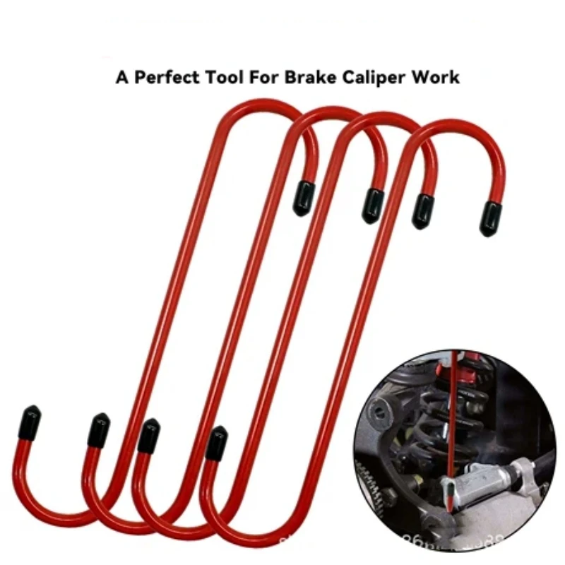 

4-1Pcs Suspension Disc Service Brake Caliper Hanger Brake Caliper Hooks Automotive Repair Tool S Shape Hook