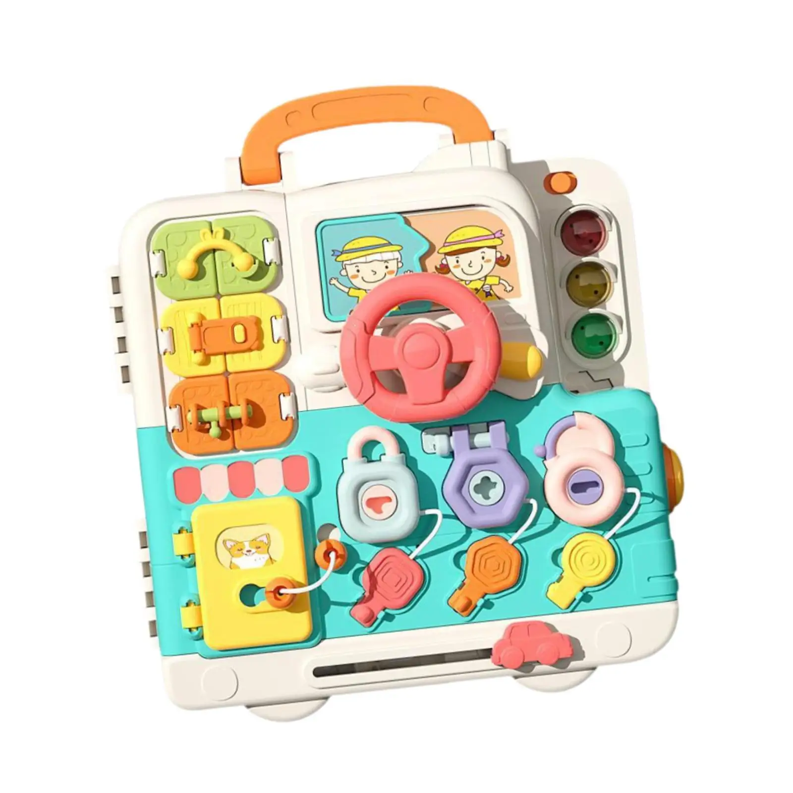 

Детская игрушка Монтессори Busy Board, дорожная игрушка для малышей 1, 2, 3, 4 лет