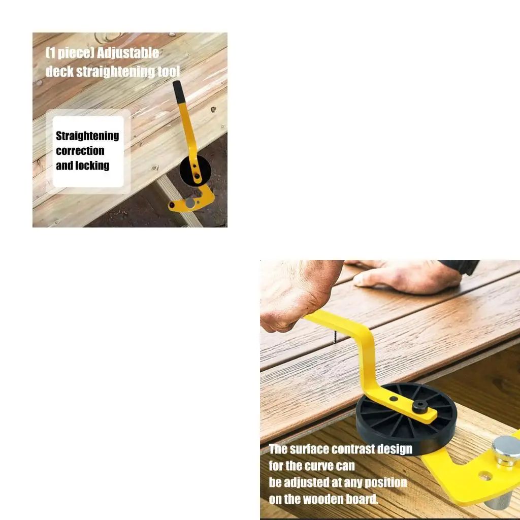 

Lever Deck Board Bending Tool Deck Straightening For Fixing Warping During Installation Adjustable Deck Tool