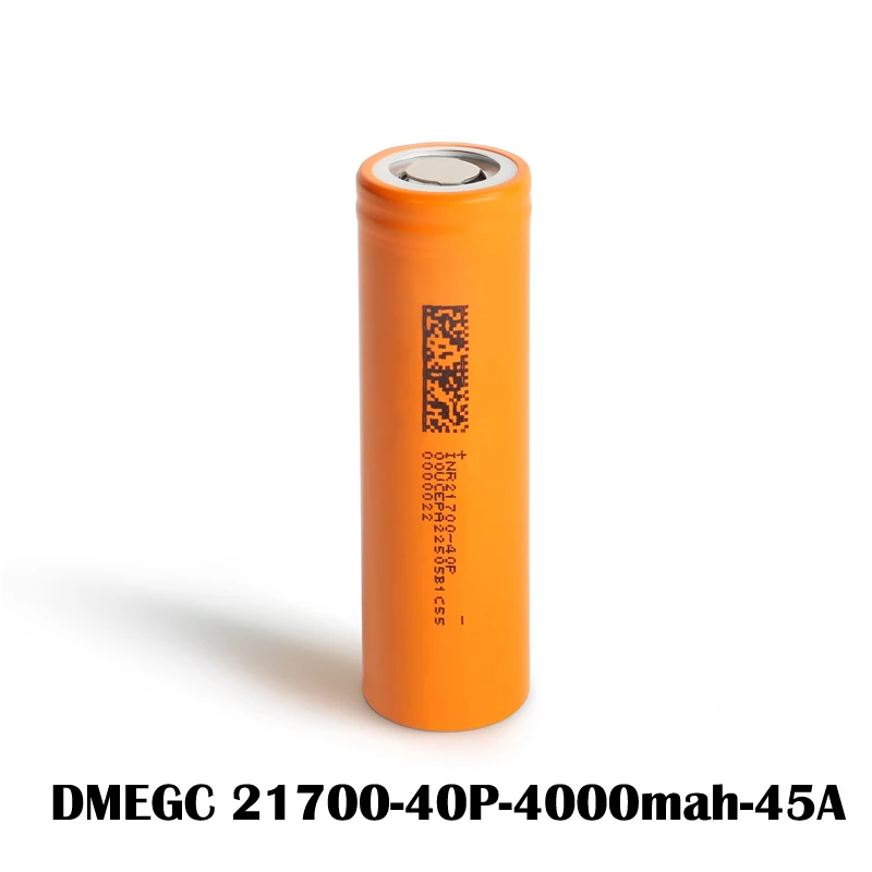 Original DMEGC 40P 21700 Battery INR21700 4000mah Rechargable Batteries 21700-40P High Drain Max 45A Discharge Large Power Cells