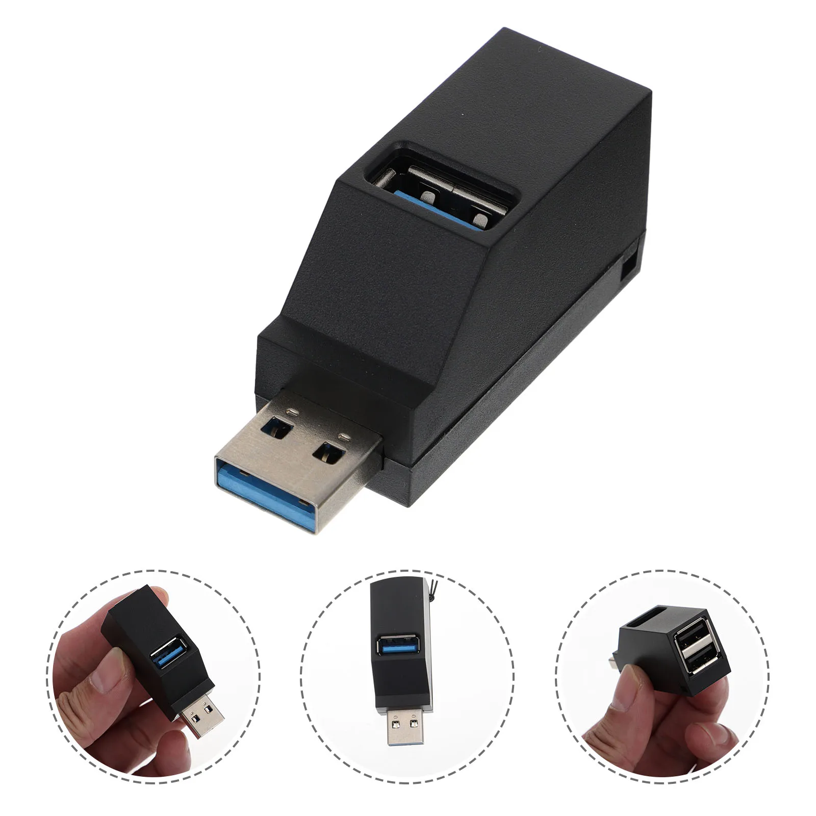 

Multi Interface USB Hub Adapter 3 Ports ABS Laptop Expansion Transfer Portable Data Multifunction HUB Splitter Safe Durable