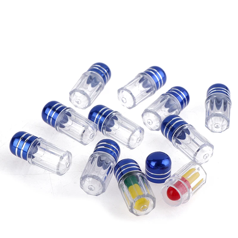 10/20/100PC Empty Capsule Shell Colorful Empty Clear Pill Case Plastic Bottle Drug Container Tablet Medicine Splitter Holder Box