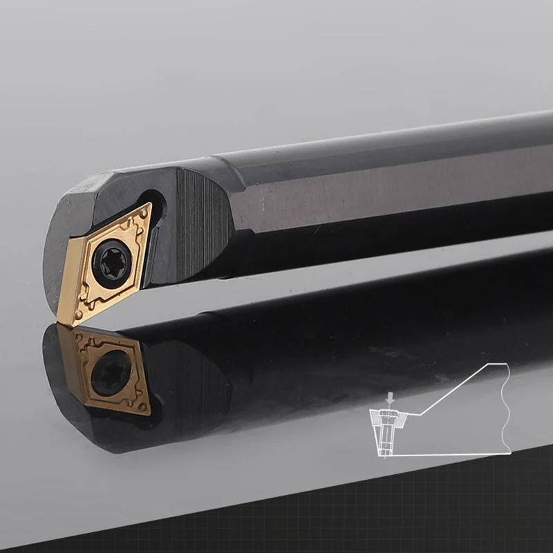 KaKarot Internal Turning Tool Holder SDQCR S08K-SDQCR07 S16Q-SDQCR11 S32T-SDQCR1 1Carbide Inserts SDQCL Lathe Cutting Tool