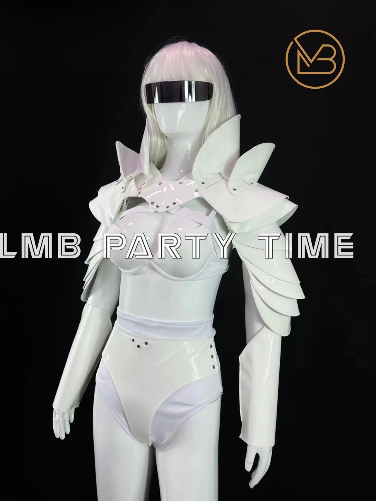 

Customized Mechanical Armor Women's Nightclub Gogo Performance Clothing Technology Style Armor Multi Color Stage Clothing