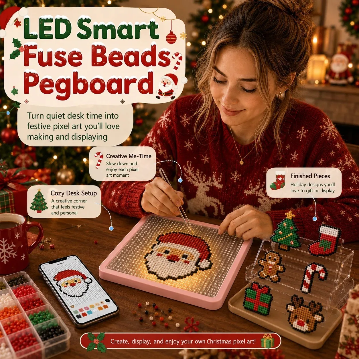 บอร์ด LED อัจฉริยะพร้อมฟิวส์บี - Art Craft App บทวิจารณ์และราคา