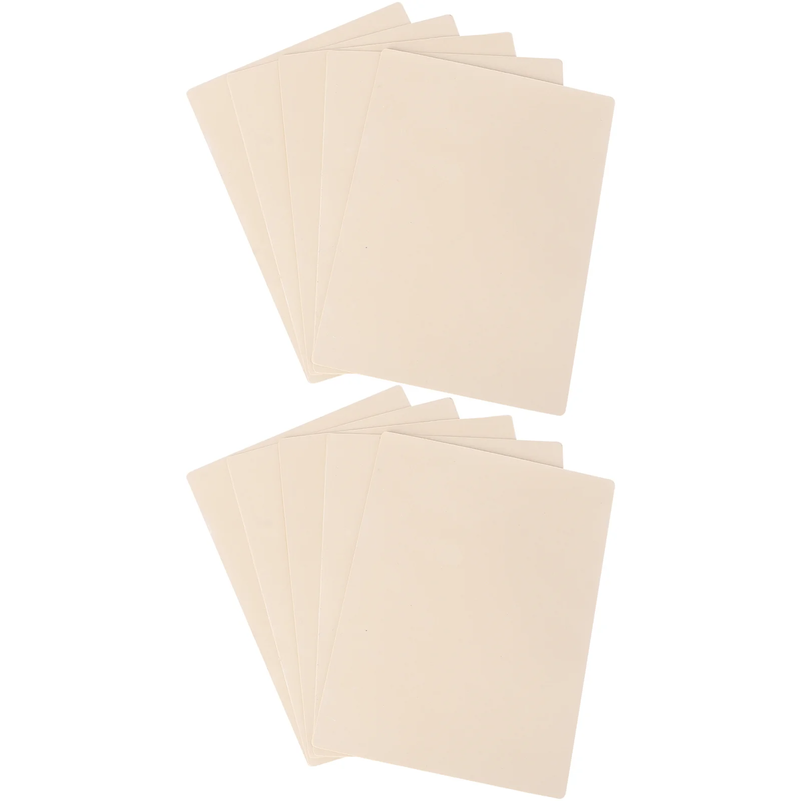 10 قطع من الجلد الممارس المصنوع من السيليكون للوشم بأوراق فارغة مماثلة للبشرة البشرية للاستخدام المزدوج الجوانب