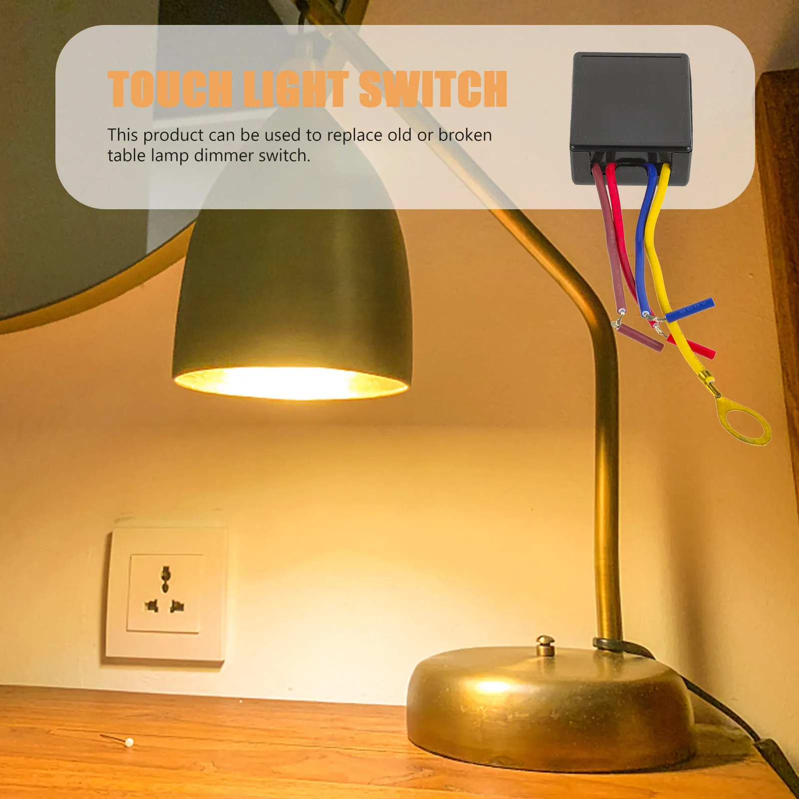Touch Sensor Dimmer Switch ABS Hard Smooth Table Lamp Replacement Dimmer Module Control Lamp Repair Dimmable LED