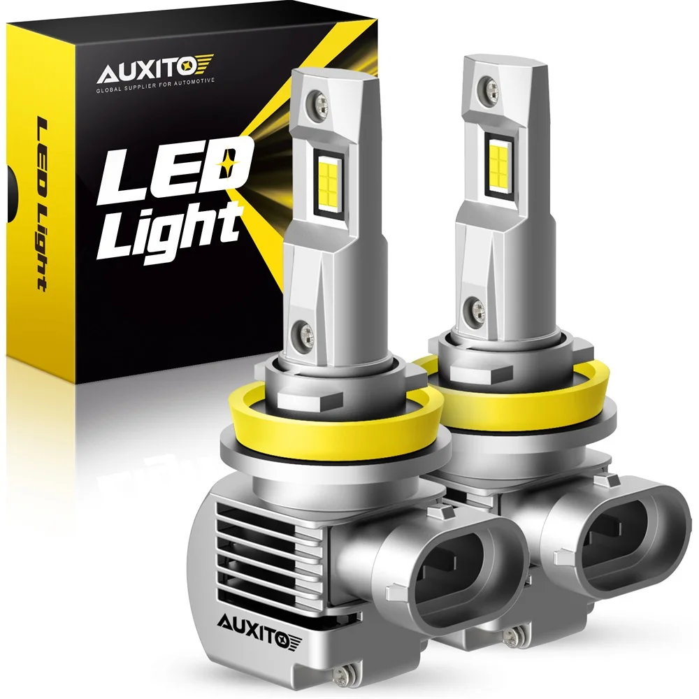 AUXITO 2X 100W 20000Lm H4 H8 H9 H11 H16JP LED Headlight Canbus Error Free 6000K White High Low Beam Led Car Light Auto Headlamp