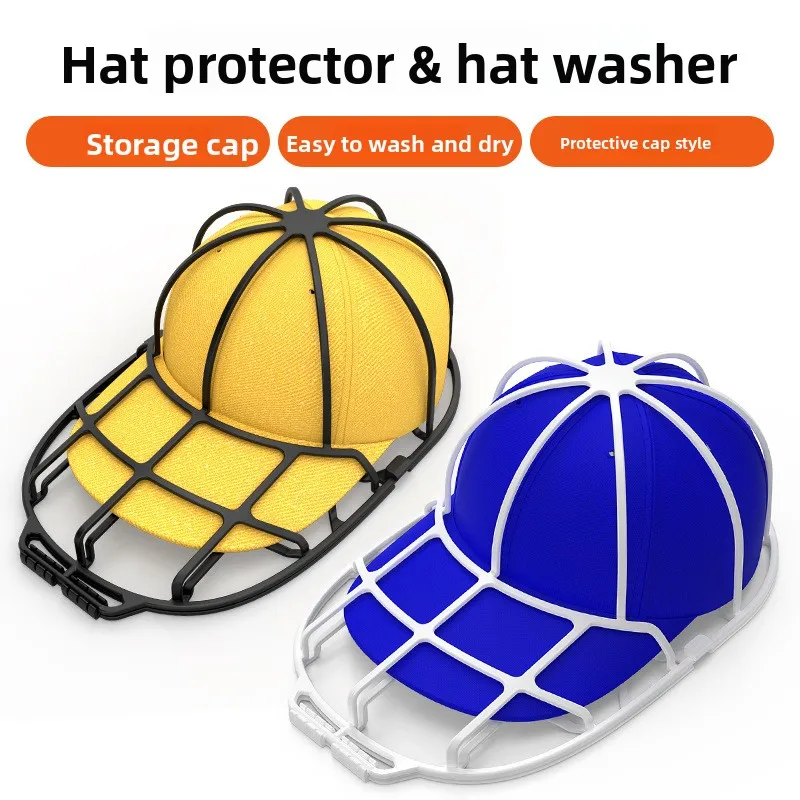 

Hat Protector Washer Cleaning Rack, Reusable Cap Holder for Washing Drying Storing, Protective Frame Keep Caps New