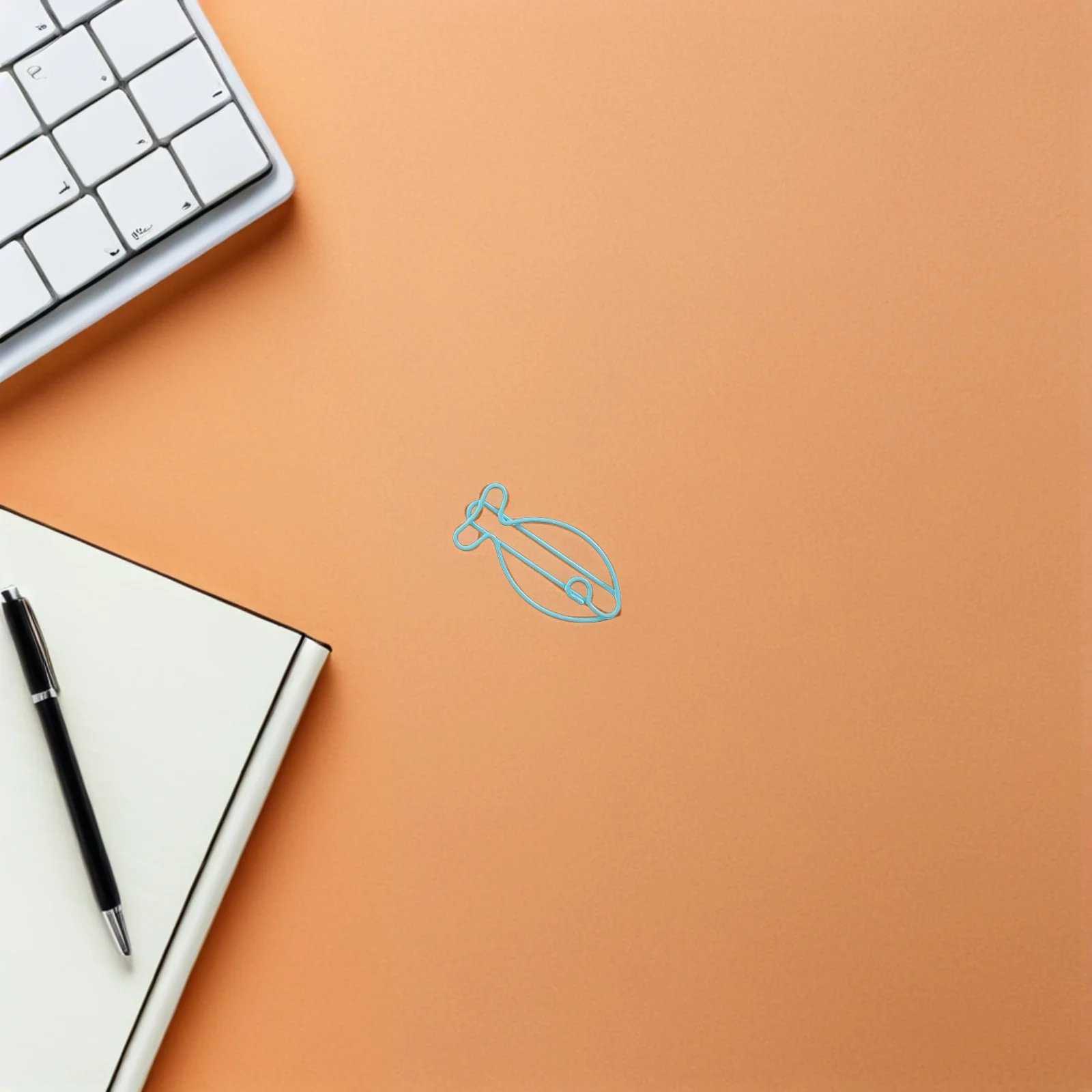 

60Pcs Cute Animal Paper Clips Fish Design Metal Bookmark Clips for Journals Notebooks Novelty Office School Desk Organization