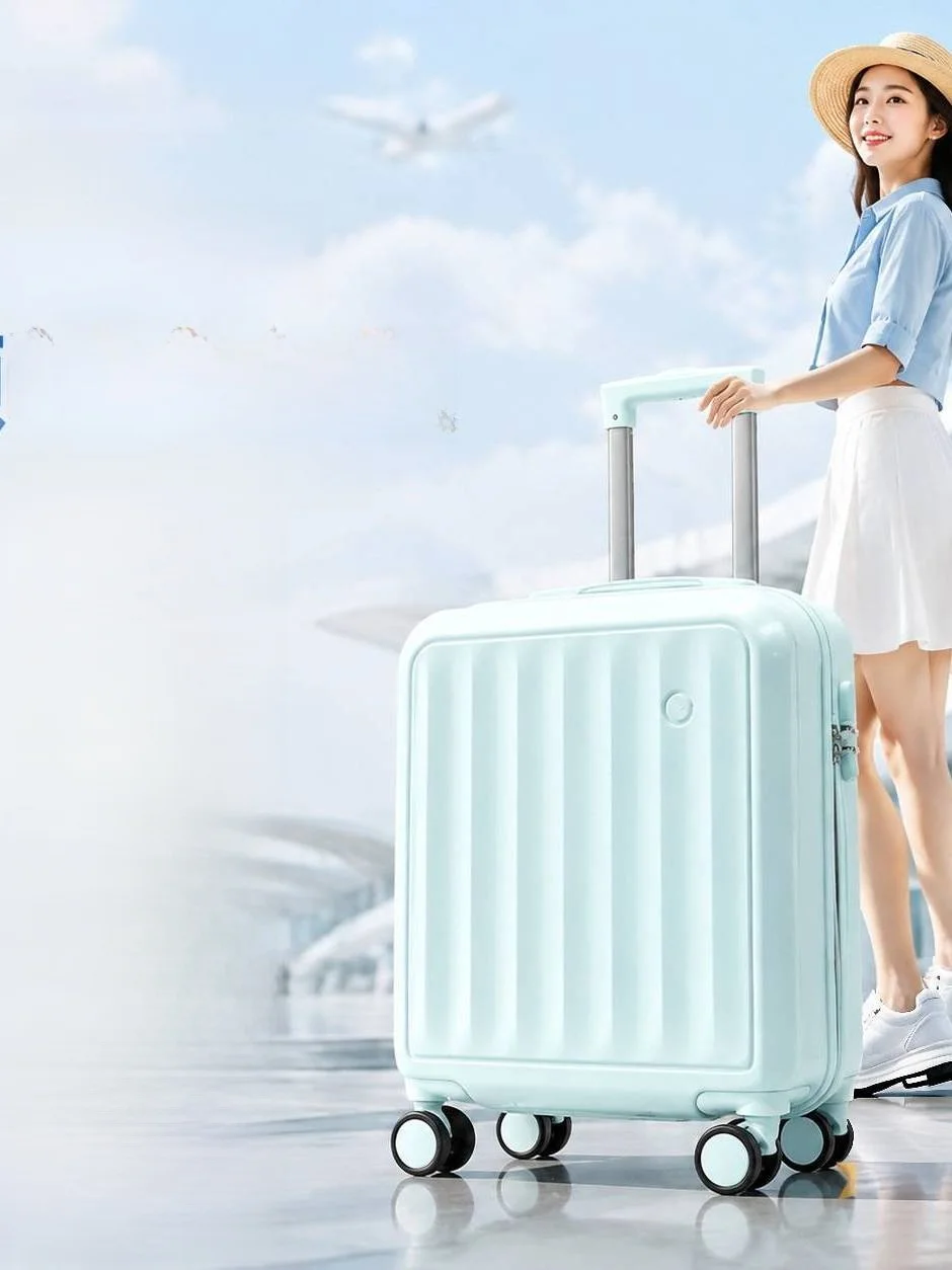 lightweight-20-inch-carry-on-suitcase-women's-18-inch-password-luggage-with-universal-wheels-for-traveling
