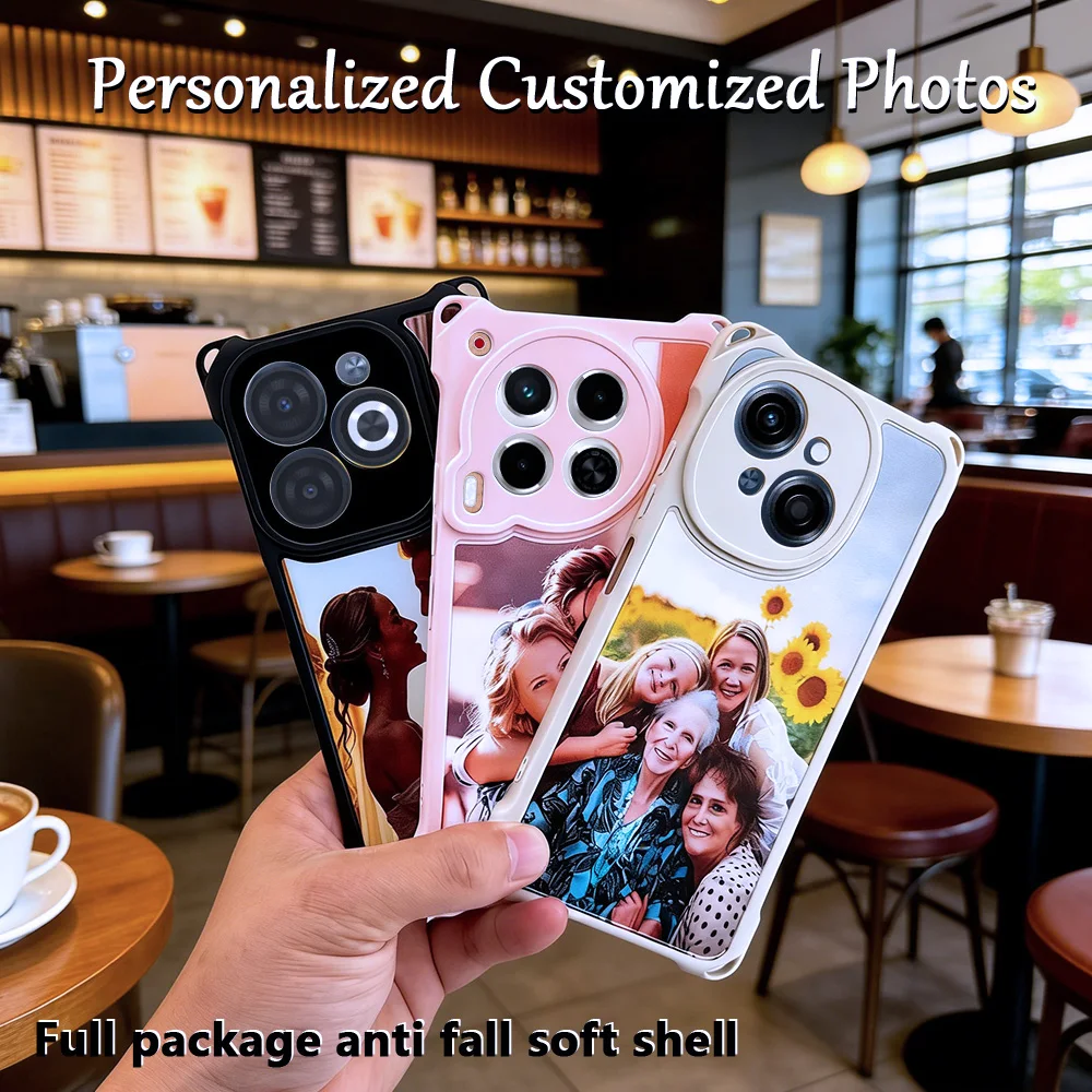 Customized Photo of Four corner anti fall phone case for Infinix Hot 50/40/30/Note 40/30/12/Smart 10/9/8/7 view 6