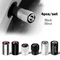 4PCS Car Badges Wheel Tire Valve Caps Covers Auto Accessories For Nissan Qashqai J11 J10 Patrol Rogue T32 Xtrail Juke Pathfinder