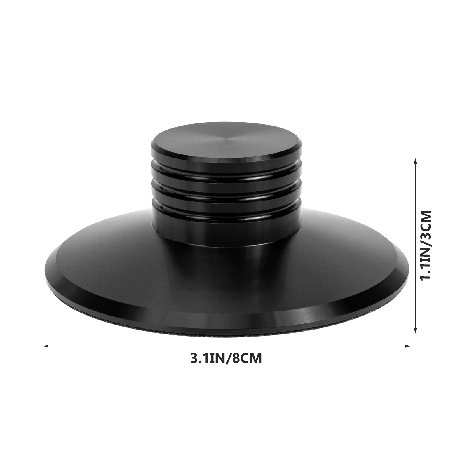 

Aluminum Alloy Turntables Stabilizer Records Player Accessories Black Color Reduce Resonance Improve Sound Quality