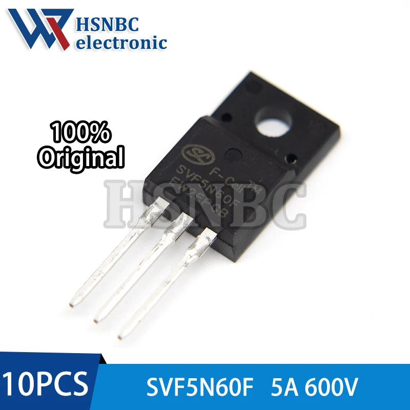

10PCS SVF5N60F 5N60 SVF5N60 TO-220F 5A 600V N-channel Power MOSFET Transistor 100% New Original