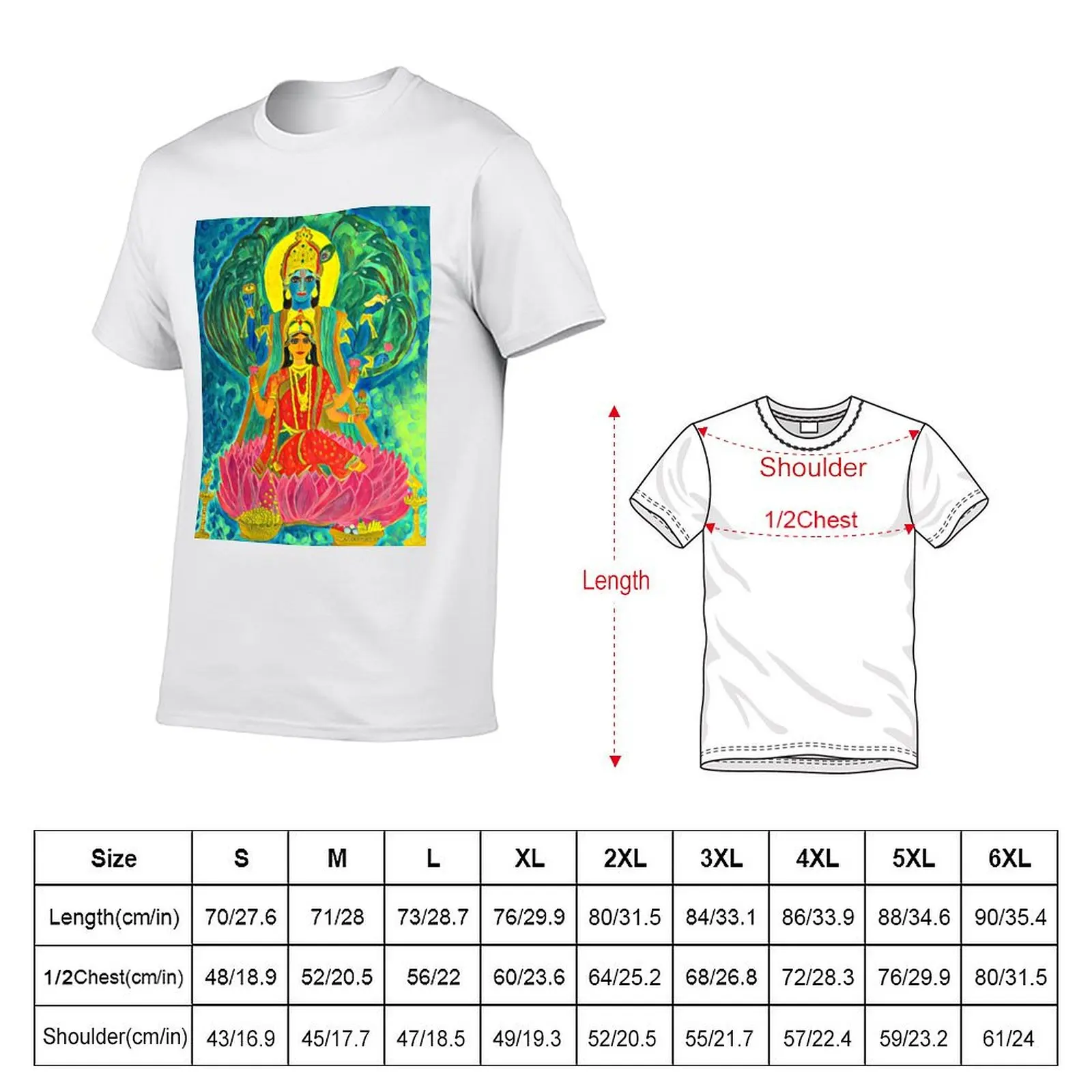 Lakshmi-Narayan T-Shirt Trendy Casual Short Sleeve Shirt
