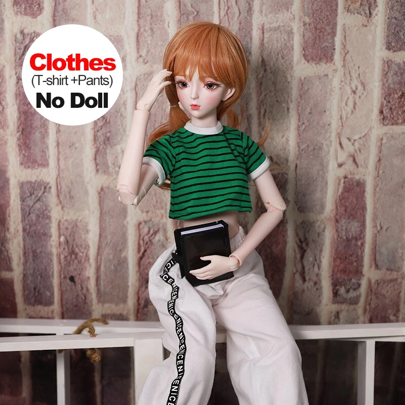 Doll\'s Clothes DIY Dress Up Fashion Doll Accessories T-shirt Shorts Suitable for Thin Doll 60cm BJD 1/3 Girl doll