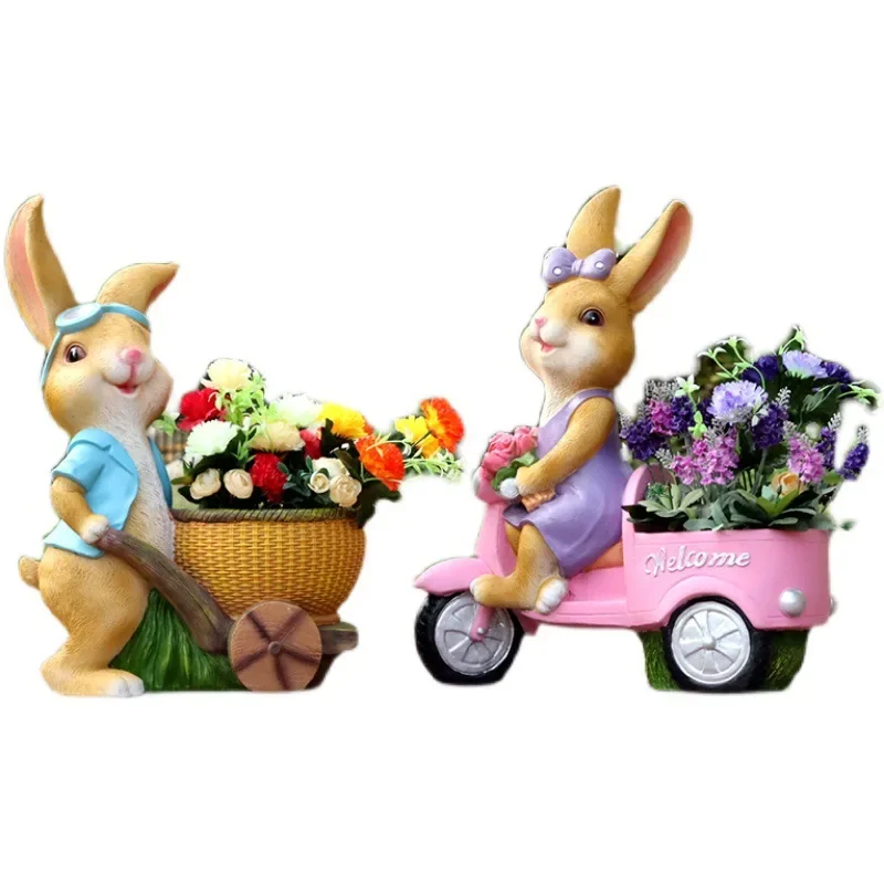 

Garden garden creative resin large cartoon sculpture succulent decorative flower pot, garden gardening