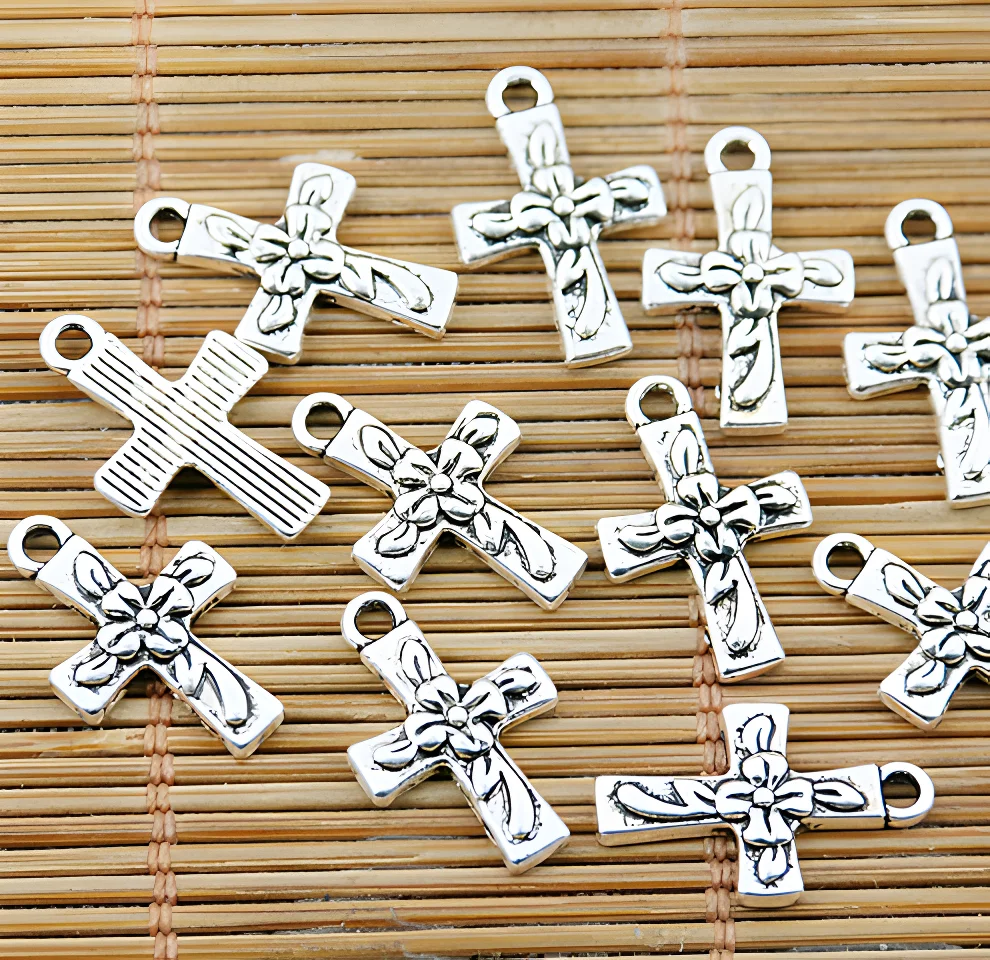 

20pcs 18*12mm Alloy matel tibetan silver classic pendants HWEF1600