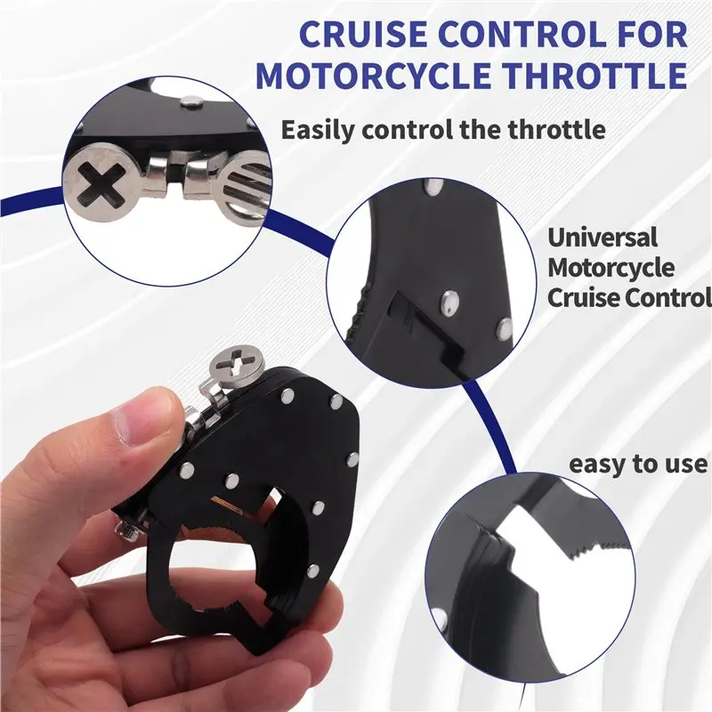 A65P-Universal Motorcycle Cruise Control Throttle Lock Assist Handlebar For BMW R1200GS Yamaha Honda NC750