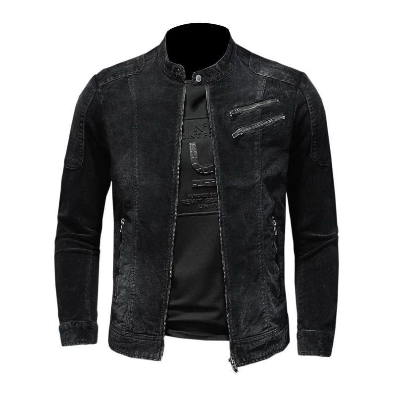 Frühling Herbst Herren-Jeansjacken Mode Streetwear Reißverschluss Biker-Jeansjacken Klassische Herren-Knopf-Windbreaker Cowboy-Mäntel