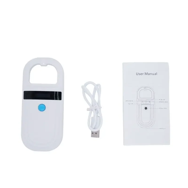 Handheld RFID Reader Pet Microchip Scanner for Animal RFID Chip and Dog Tags FDX-B Compatible