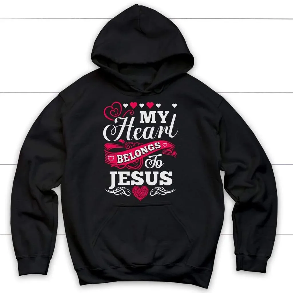 

My Heart Belongs To Jesus Hoodie Men's and Women's Long Sleeve Sweatshirt Pullover Tops Sportswear Streetwear Men Clothing