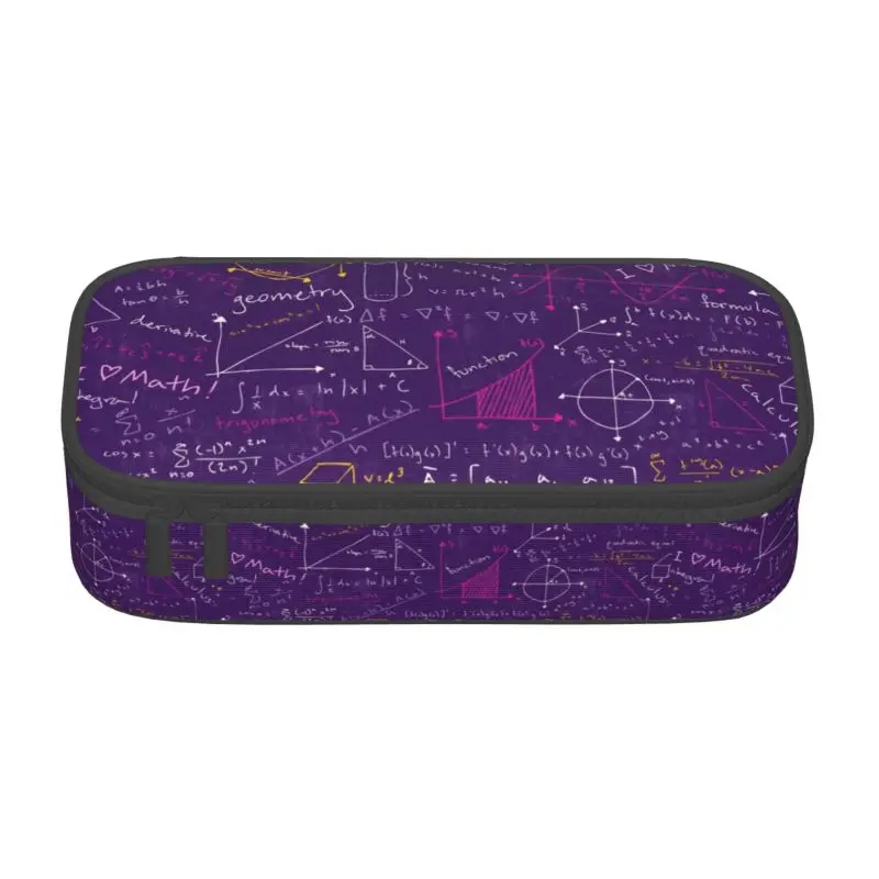 Custom Math Lessons Pencil Cases Girls Boys Large Storage Mathematical Mathematics Pencil Box Students Stationery