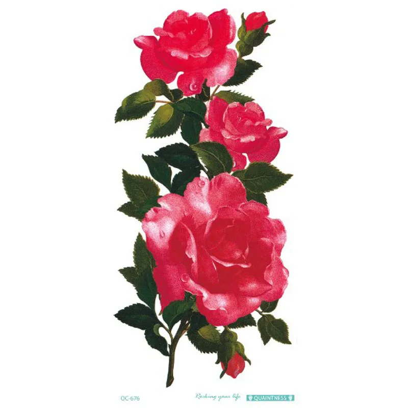 أزياء مثير زهرة تصميم نقل المياه للماء المؤقتة الوشم ملصق المرأة الفخذ الذراع الجسم الفن منتجات ماكياج #6