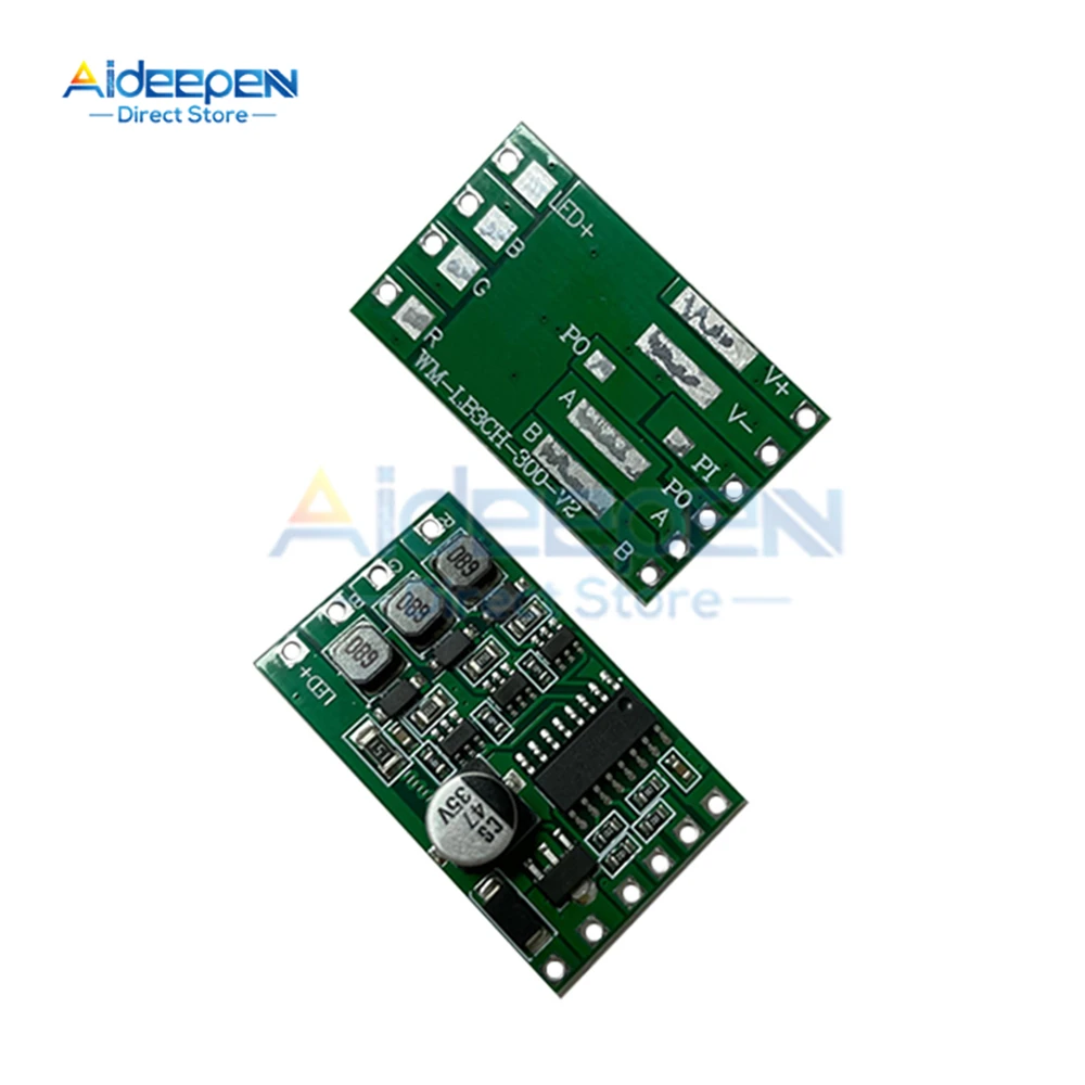 DMX512 12-24V LED Constant Current Drive Power Module Three-channel RGB Full Color 300mA Adjustable External Control Drive Board