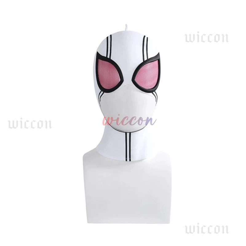 Gwen Pool คอสเพลย์เครื่องแต่งกาย Gwenpool สีชมพูสีขาวสระว่ายน้ําบอดี้สูทเข็มขัดชุด Lady Dead3pool Spandex ชุดสําหรับปาร์ตี้ฮาโลวีน