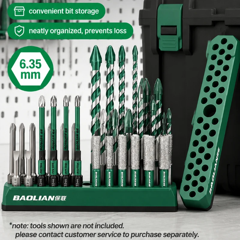 36 Holes Magnetic Screwdriver Holder for 1/4inch Storage Organizer Toolboxes Drill Bit Box Tools Hex a Wheels Airaj Stack Bolt