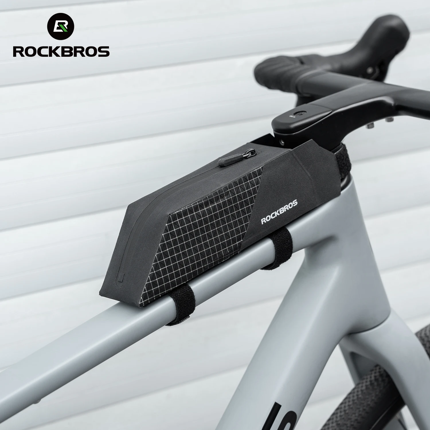 ROCKBROS Bicycle Bag Rainproof Cycling Top Tube Frame Bag Down Tube Bags Install securely Compact Storage MTB Road Bike Bags