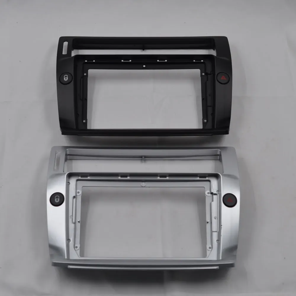 2 Din Car Radio Stereo Audio Plate Fascia Frame For Citroen C4 Quatre 9 inch Big Screen Auto Android Player Panel Dash Mount Kit