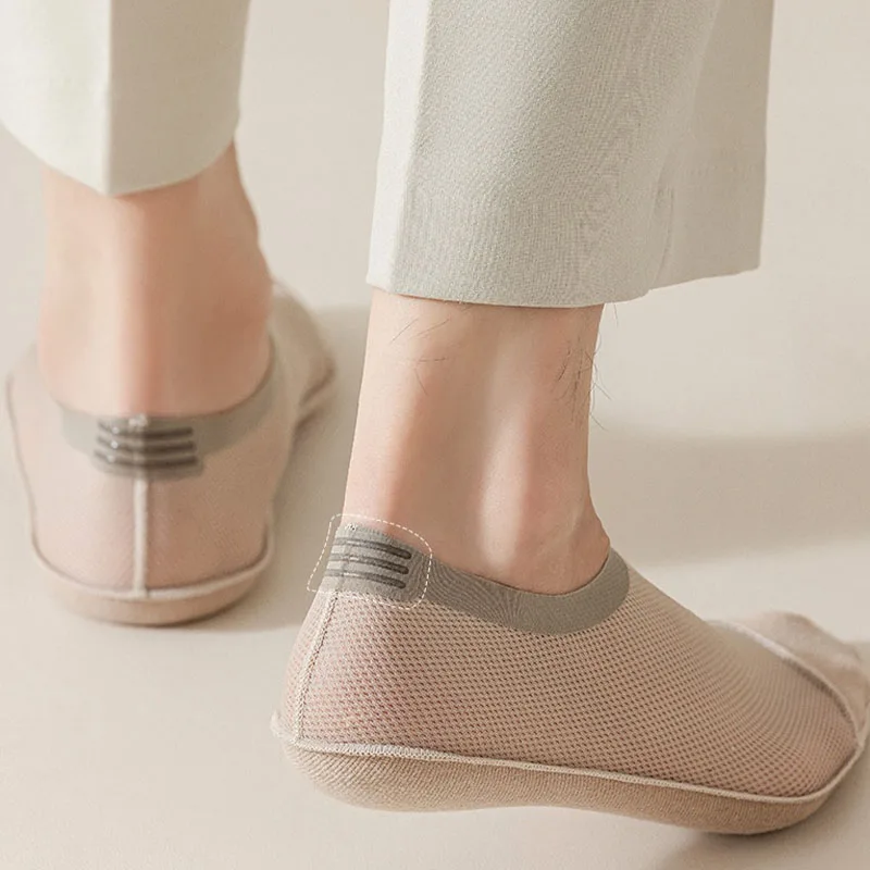 3 pares de calcetines invisibles ultracómodos para hombre, calcetines ligeros de malla transpirable de colores sólidos para mujer, resistentes al sudor, fáciles y suaves