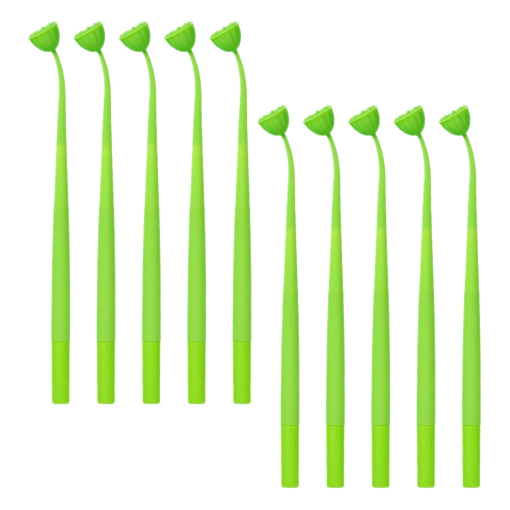 

10 Pcs 0.5mm Black Gel Pens Multipurpose Cute Bulk Comfortable Grip Smooth Writing Portable Signature Pen for School