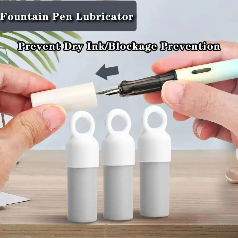 1pc Prevent Dry Ink Fountain Pen Lubricator Blockage Prevention No-wash Tip Wet Cleaner Pen Tip Humidifier Pen Accessories