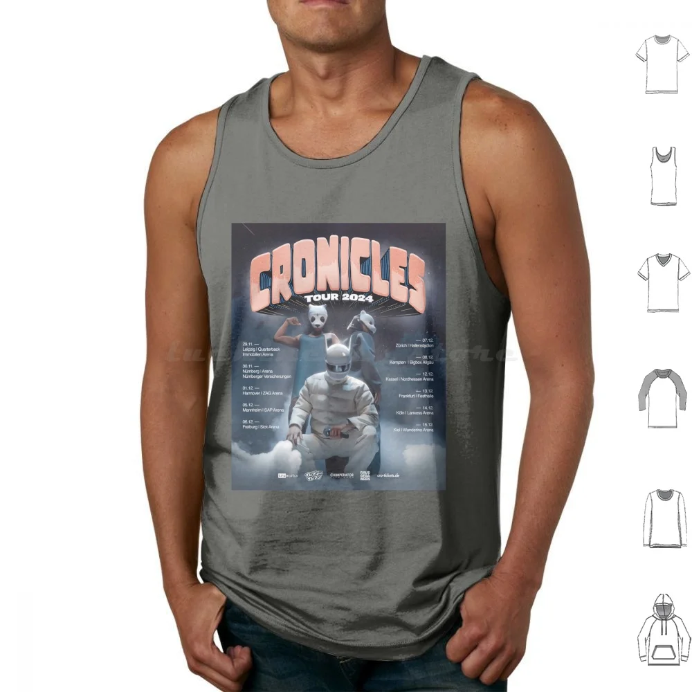 Cro Cronicles Schedule Tank Tops Print Cotton Music Edm Rap Male Rapper Hip Hop Musician Love Broken