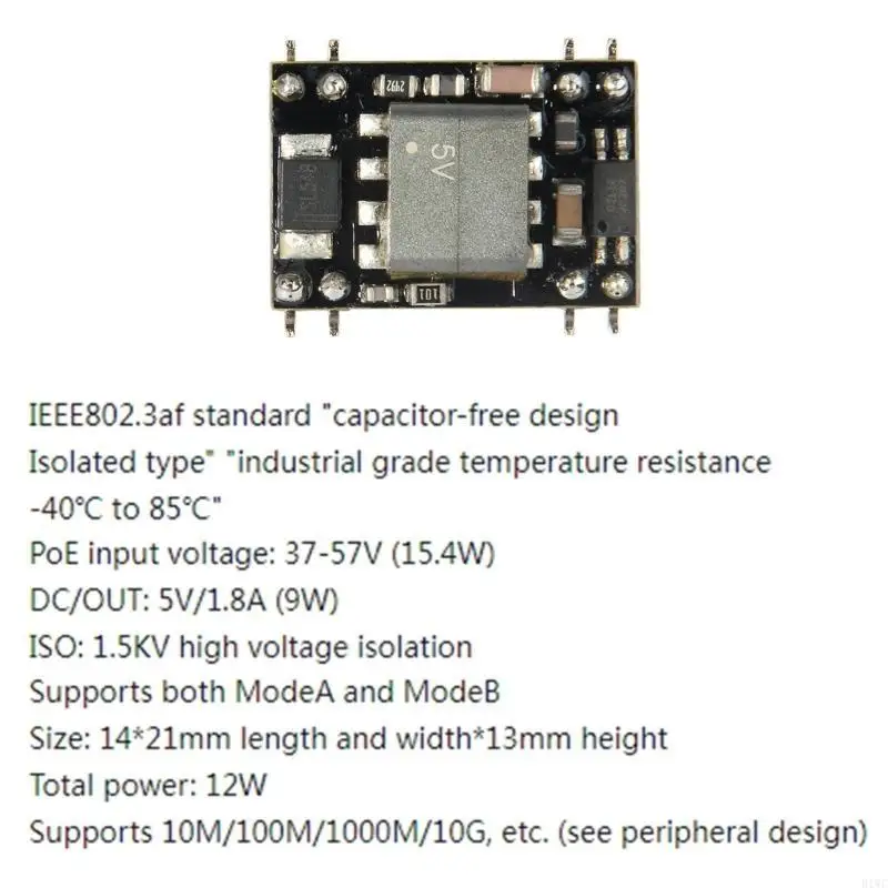 DP9900M Pin to Pin AG9900M POE Module 5V 1.8A IEEE802.3af PD Module for Enhanceds Computer and Office Cable Connection 