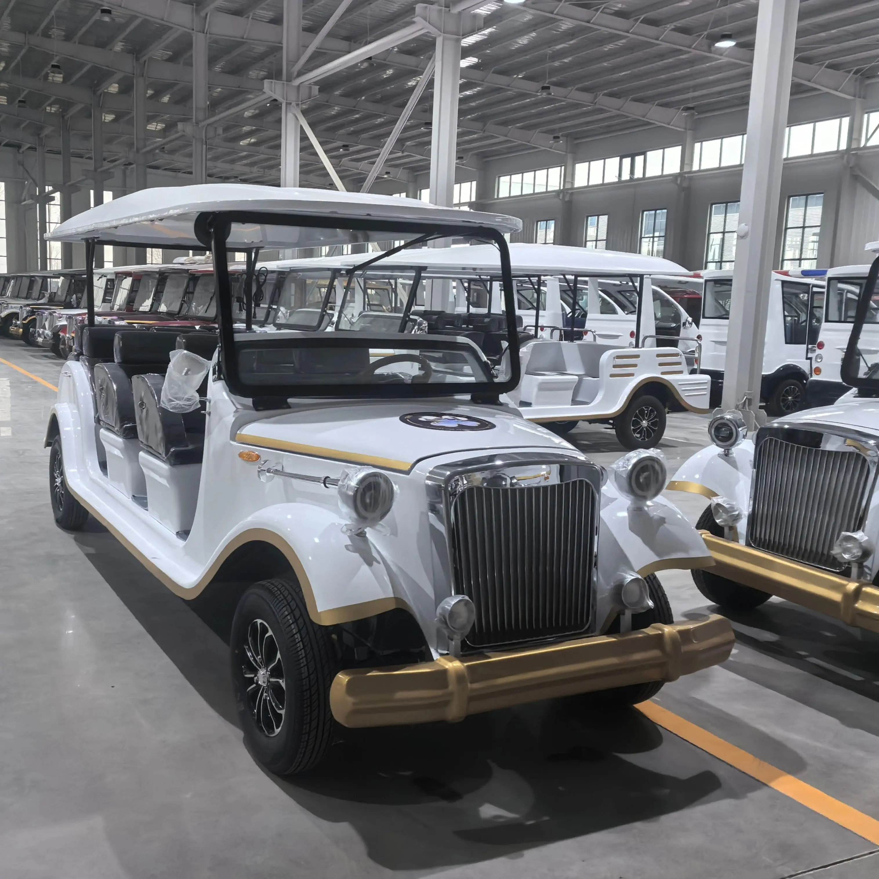 Custom Electric Golf Cart with 48v Battery Better New Color Options 4 Passenger Capacity