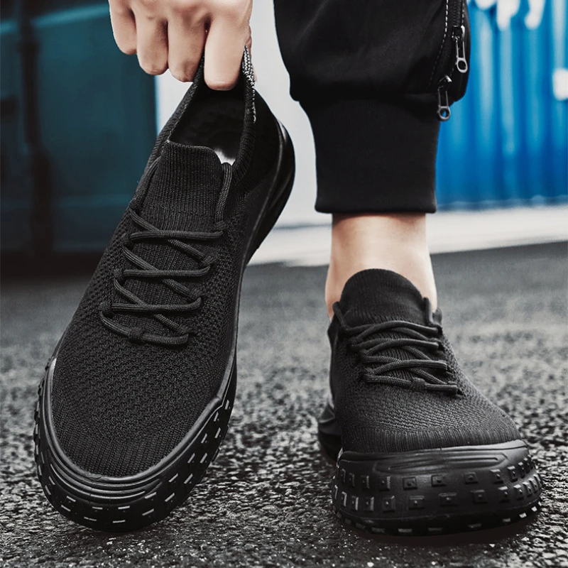 

designer shoes knit running shoes man sports casual sneaker shoes for man breathable mens trainers zapatos hombre