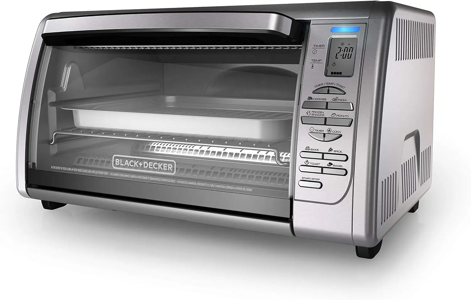 

Coun top Convection Toas Oven, 8 One-touch Cooking Functions, Stainless Steel