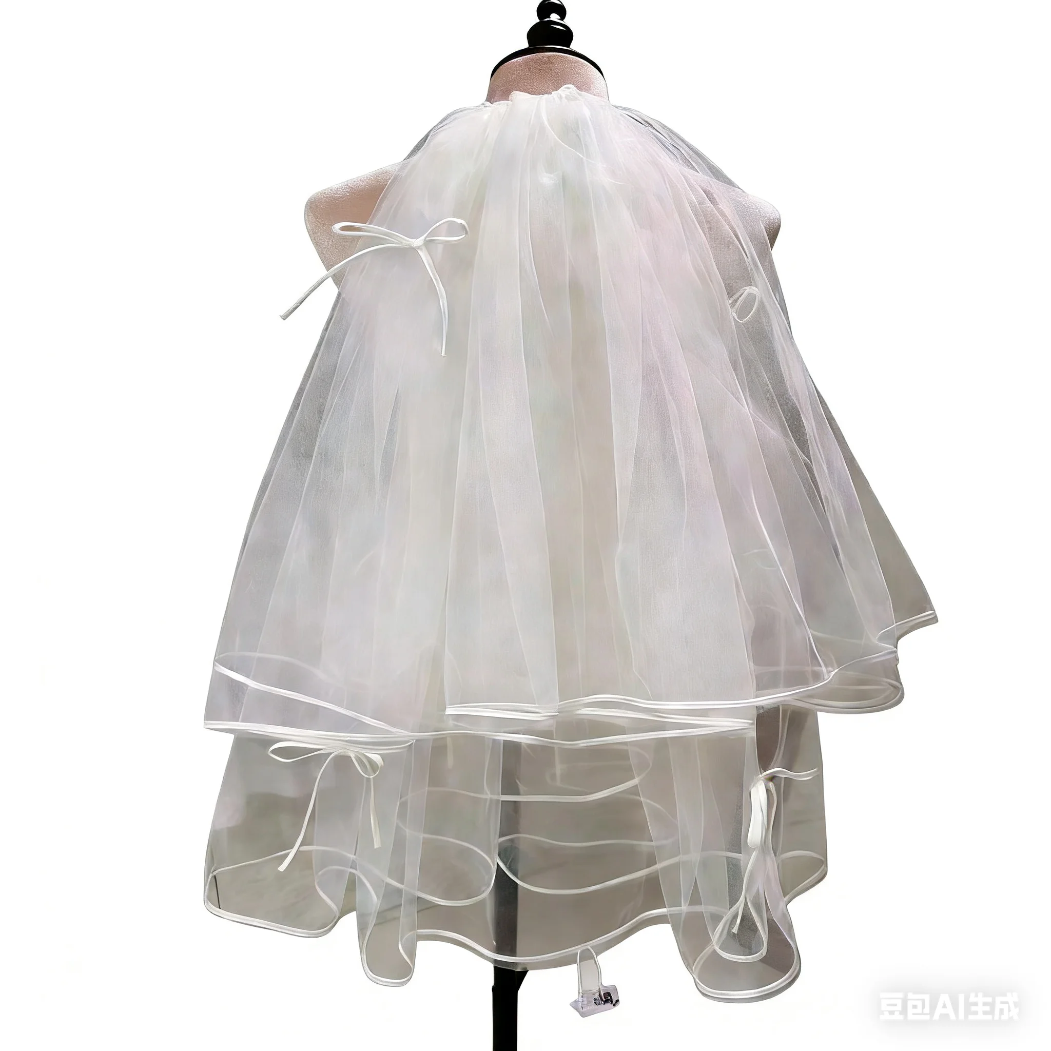 

Modern Wedding Veil 2 Layer Soft Tulle Bridal Veil for Minimalist Brides Engagement Veils Wedding Accessories