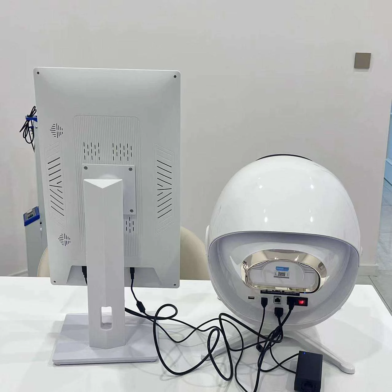 Professional Smart Moji AI 3D Magie  Mirror Skin Analyzer  Facial Reveal Imager Skin Analysis Plus Screen Machine