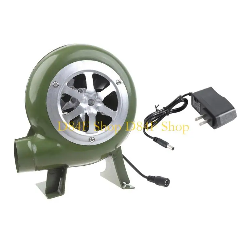 

D84F вентилятор для барбекю, вентилятор для барбекю с воздуховодом, железный механизм, портативный ручной вентилятор для для на