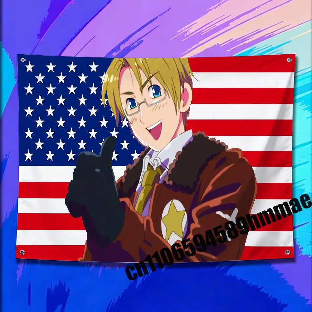 For America A-Alfred F Jones Flag 50*70cm 60*90cm 80*120cm 100*150cm 150*200cm Camp Wall Banner Tapestry Cover