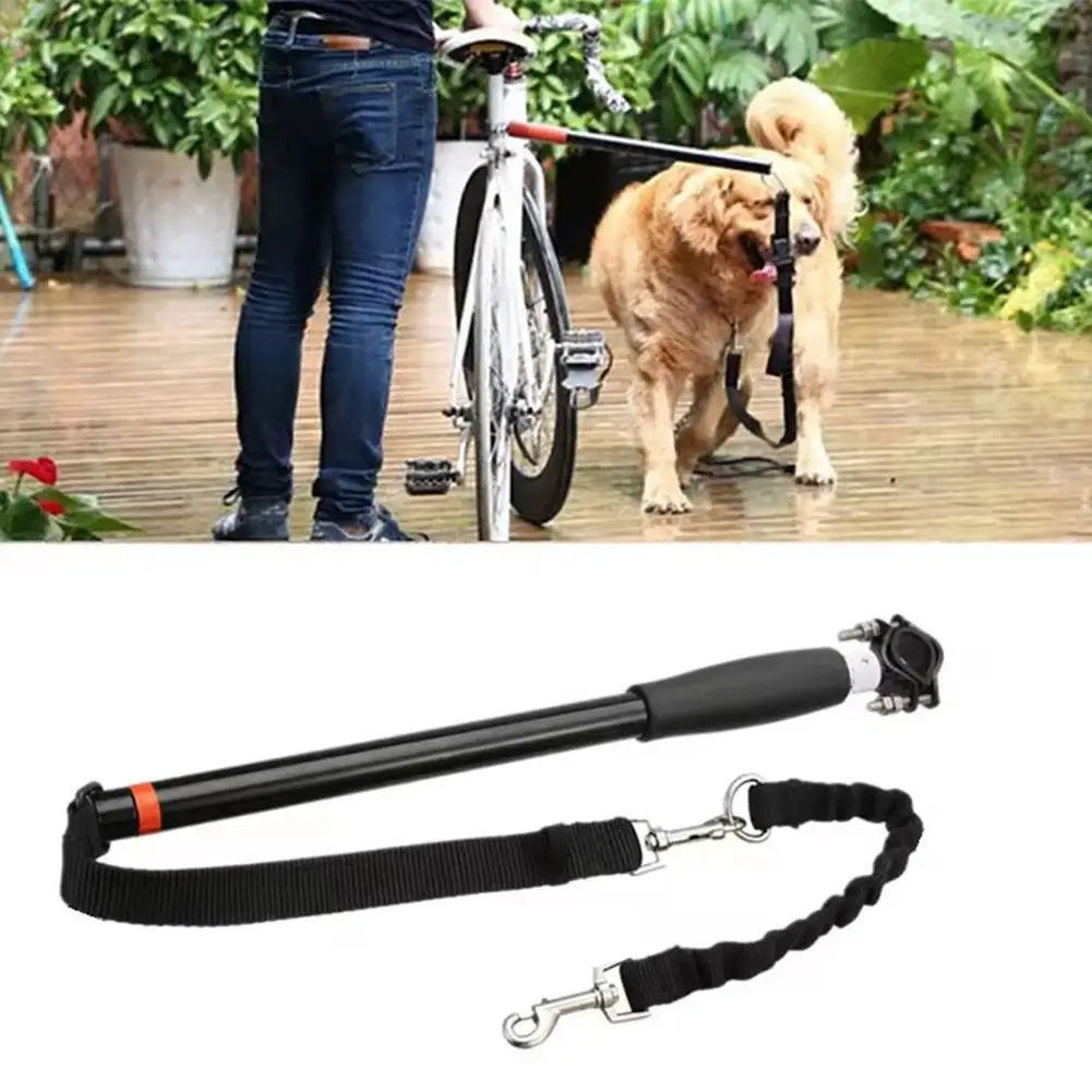 Bicycle Dog Walker Bicycle Traction Hands Free Safe Leash Comfortable Convenient Buffer Removable Reliable Dog Elastic Z1O1