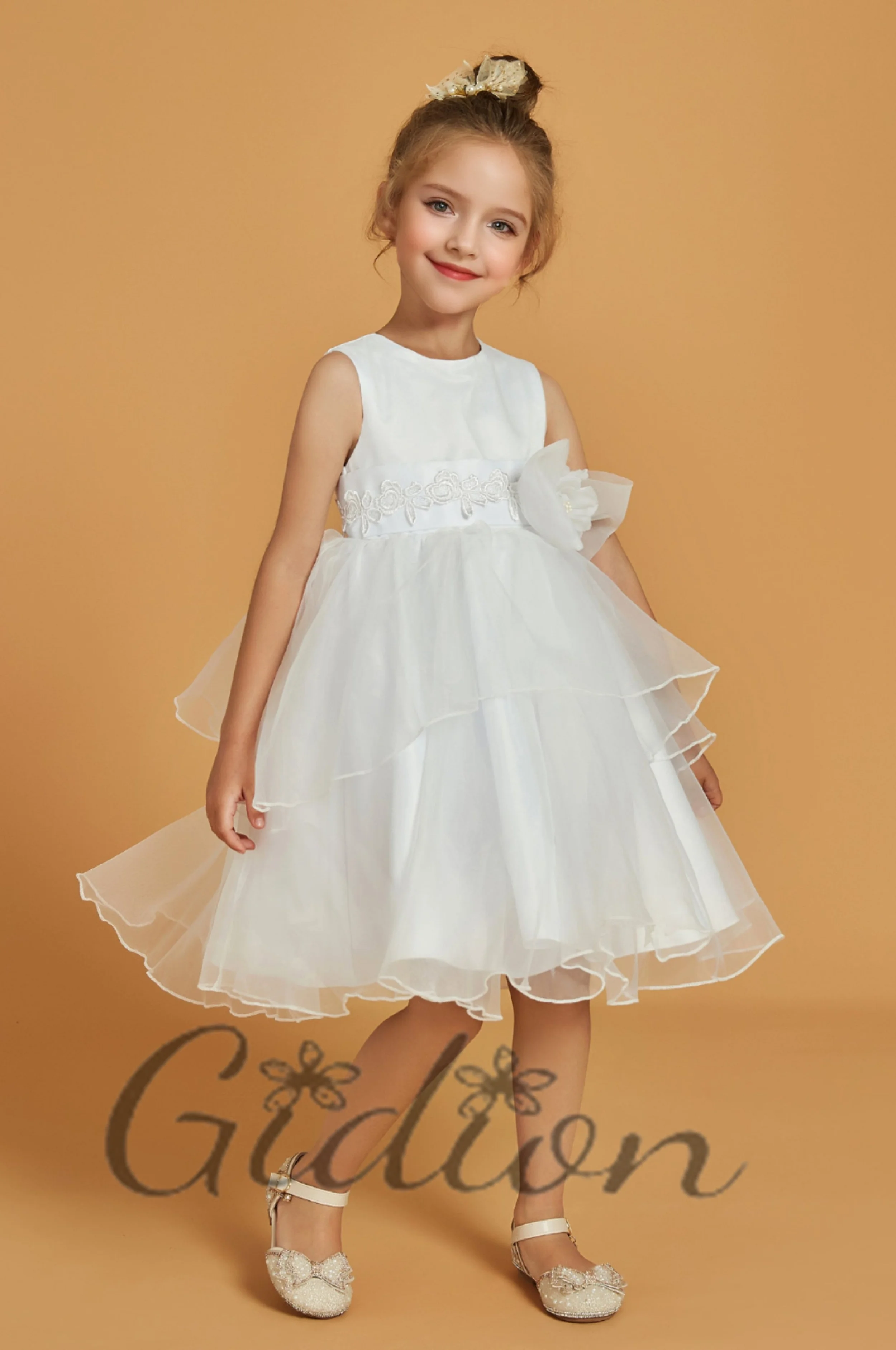 Flower Girl Dress For Kids Wedding Birthday Evening Party Pageant Ball Ceremony First Communion Banquet Prom Event Celebrations