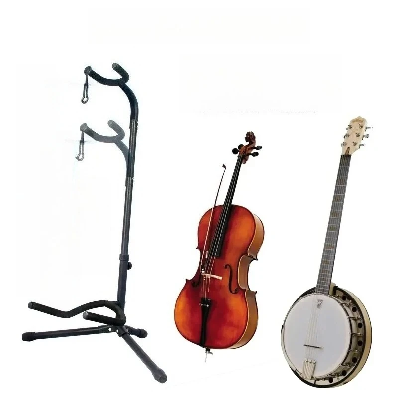 Vertikaler Gitarrenständer Faltbar und Verstellbar Instrumenten-Displayständer für Ukulele Pipa Bass Folk Klassische Elektrische Holzgitarre