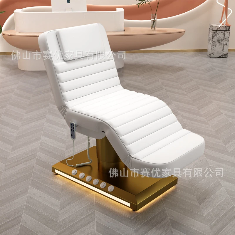 Massage Table & Bed,Beauty Salon Furniture,-Border Golden , Spa Massage Salons, Medical Beauty Examination , Care Bed
